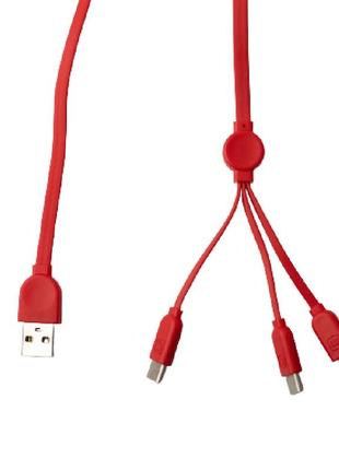 Кабель зарядний usb 3 в1