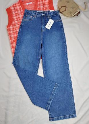 38. джинсы новые широкие с высокой посадкой1 фото