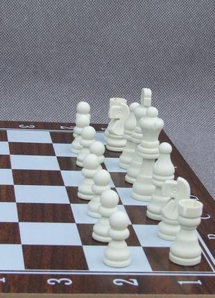 Шахматы/шашки/нарды 3 в 1 набор, деревянная доска/f22016/шахи/chess7 фото