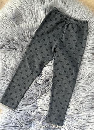 Теплые брюки на резинке для девочки