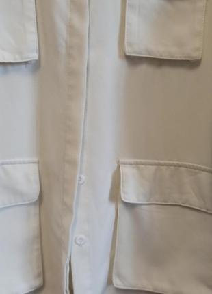 Рубашка - пиджак из плотной костюмной ткани.,ее пояс.4 фото