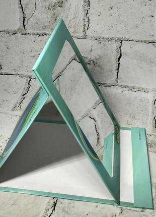Дзеркало настільне дорожнє розкладне баклажан 21,6х14,2 см2 фото