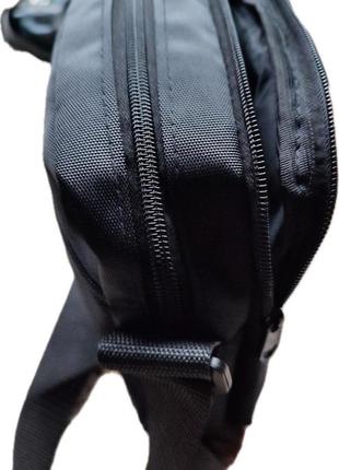 Чоловіча спортивна сумка через плече чорна7 фото
