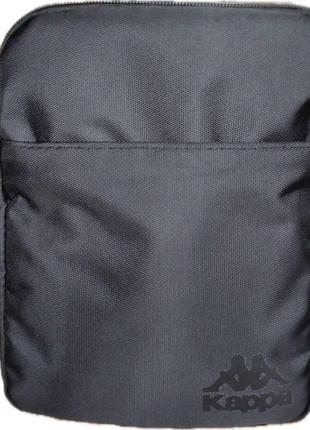 Чоловіча спортивна сумка через плече чорна8 фото
