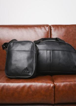 Комплект сумка + барсетка adidas1 фото