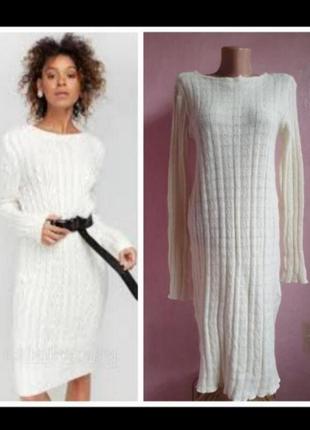 Розпродаж, біла сукня светр
