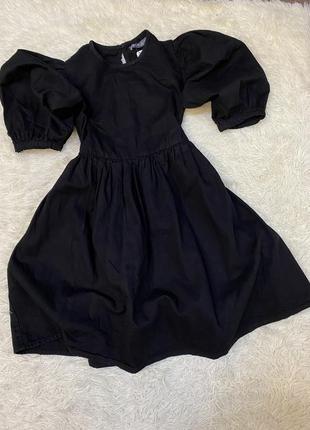 Джинсовое платье,котон,черное платье2 фото