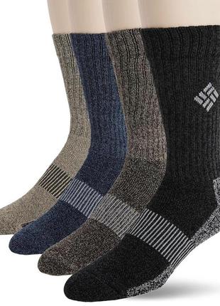 Носки columbia men’s moisture control 4 pack crew socks