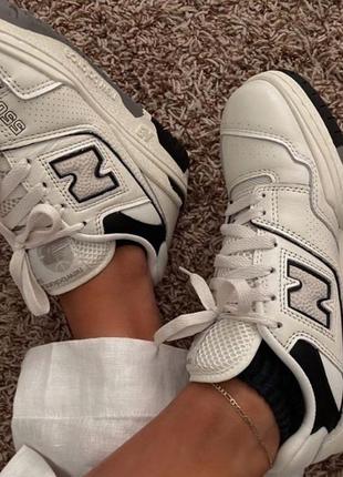 Кроссовки new balance 550 white black new