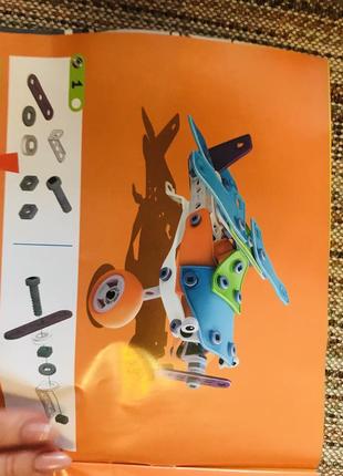 Дитячий конструктор машинки для хлопчика - літак, машина, бульдозер, вертоліт, мотоцикл build and play j-2012 фото