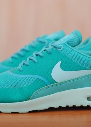 Бирюзовые кроссовки на платформе с баллонами nike air max thea, 39-40 размер. оригинал2 фото