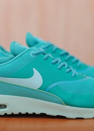 Бирюзовые кроссовки на платформе с баллонами nike air max thea, 39-40 размер. оригинал