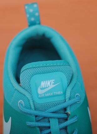 Бирюзовые кроссовки на платформе с баллонами nike air max thea, 39-40 размер. оригинал5 фото