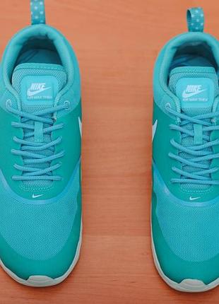 Бирюзовые кроссовки на платформе с баллонами nike air max thea, 39-40 размер. оригинал7 фото