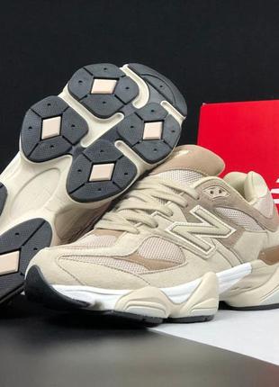 Чоловічі кросівки new balance 9060 beige нью беланс бежевого кольору