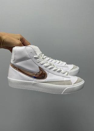 Найк блейзер мід 77 вінтаж High mid '77 vintage 'white gold logo'
