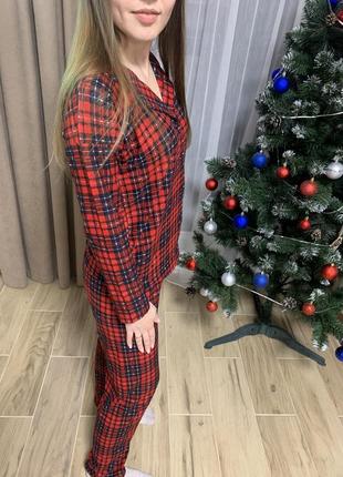 Пижама в клетку, комплект для дома