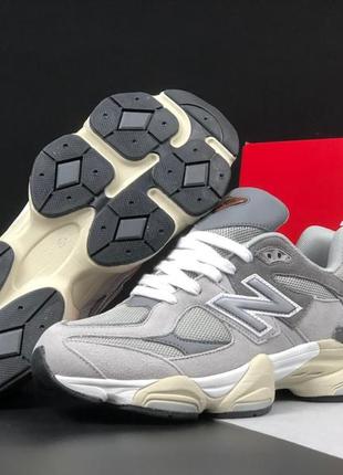 Женские кроссовки new balance 9060 grey 1950 беланс серого цвета
