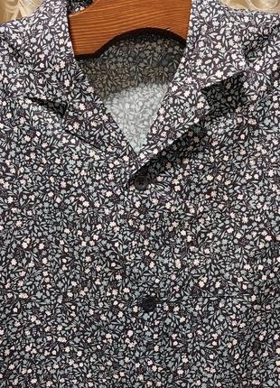 Нова  брендова простора  домашня сорочка  m&s cotton 100% made in  bangladesh 🇧🇩