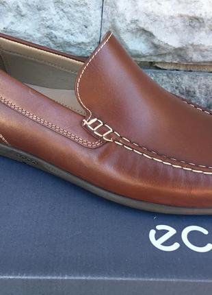 Чоловічі мокасини ecco classic moc 2.0 570994 010142 фото