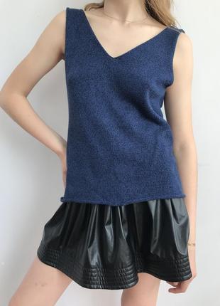 Модная стильная вязаная майка х/б 42 топ