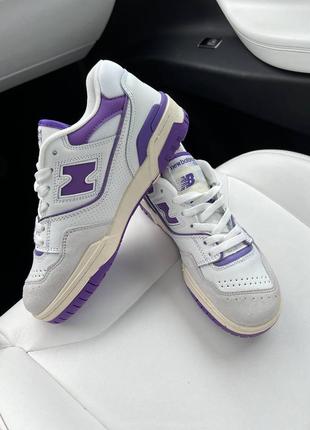 Кроссовки new balance 550 white violet3 фото