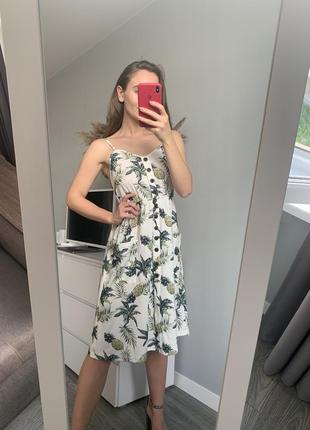 Summer sale❗️❗️літній сарафан/сукні міді з гудзичками 🍍
