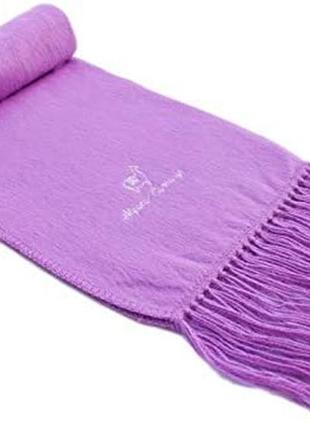 Альпака сиреневый шарф из пера alpaca camargo