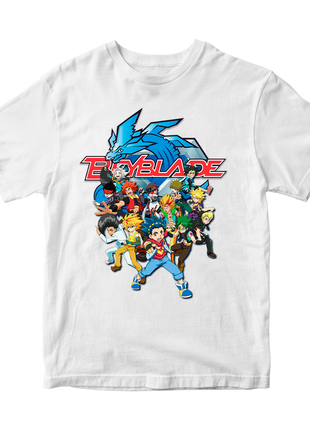 Футболка с оригинальным принтом игры beyblade "дзига beyblade. бейблейд дзига. персонажи"