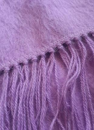 Альпака сиреневый шарф из пера alpaca camargo