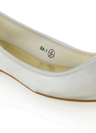 Балетки атласные золотые туфли-лодочки на плоской подошве essex glam размер 399 фото