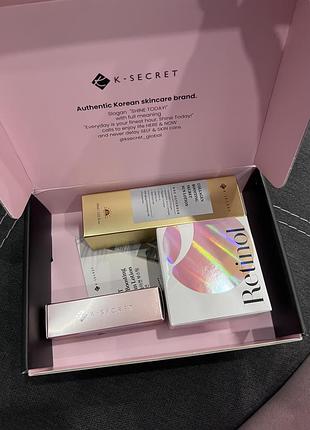 Корейский бокс из патчей для глаз, коллаген multi balm, лосьон