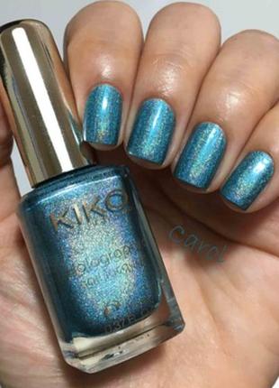 Kiko fierce spirit: sun pearl nail lacquer лак для ногтей 428 river green1 фото