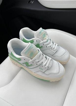 Кроссовки new balance 550 white green new7 фото