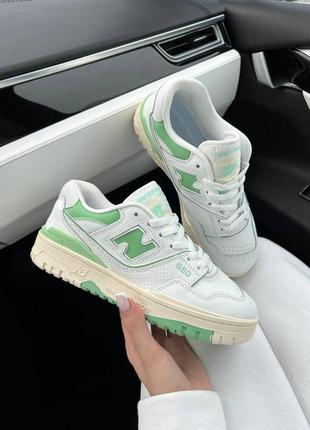 Кроссовки new balance 550 white green new5 фото