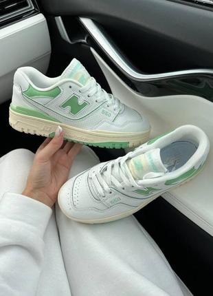 Кроссовки new balance 550 white green new8 фото