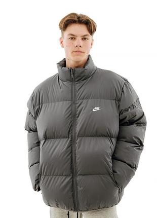 Мужская куртка nike club puffer серый 2xl (7dfb7368-068 2xl)