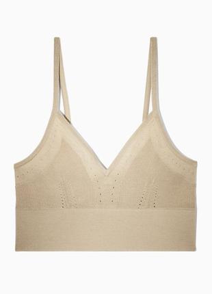 Топ бралет pointelle-knit wool bralette / s3 фото