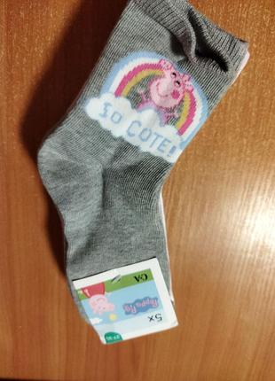 Комплект носочків c&a свинка пеппа, 5 пар, розмір 27-30