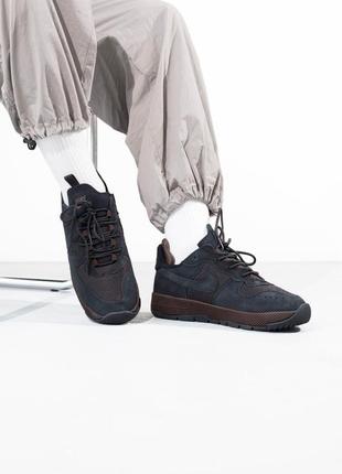 Nike air force black trainers hot sale