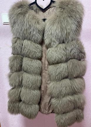 Жилетка з натурального хутра (песець)