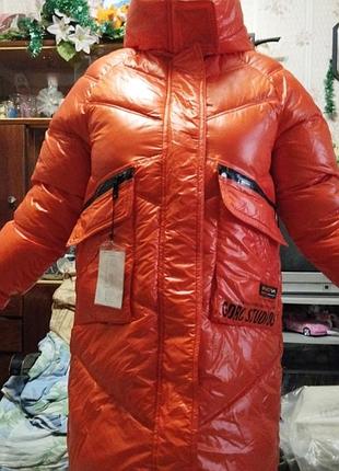 Куртка-пальто женское. сезон зима. новое! теплое, легкое. замеры по требованию.