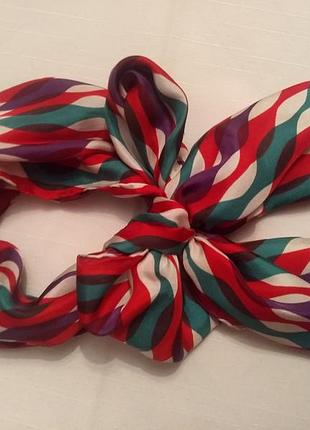 Шовковий Шарф вінтажний john levis оригінал роуль шалик