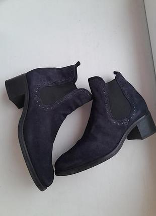 Ботинки 40р замша