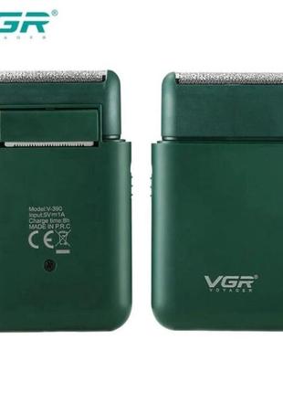 Акумуляторна чоловіча міні електробритва vgr v-390 для гоління бороди та вусів шейвер.