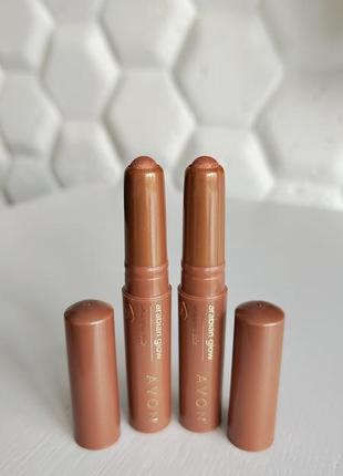 Тени для глаз век эйвон avon arabian glow intense bronze