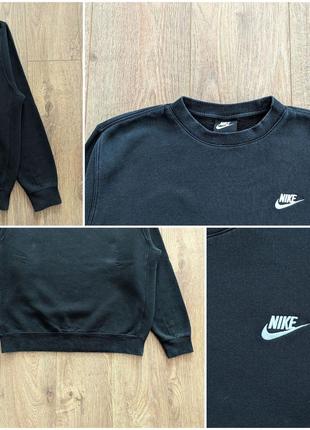 Nike nsw club crew black оригинальная кофта4 фото