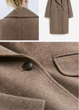 Знижка h&m нове гарне двубортне пальто , бірки на місці2 фото