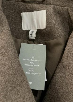 Знижка h&m нове гарне двубортне пальто , бірки на місці4 фото