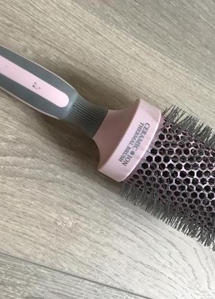 Брашинг для волосся salon professional ceramic ion thermal brush pink 45мм3 фото